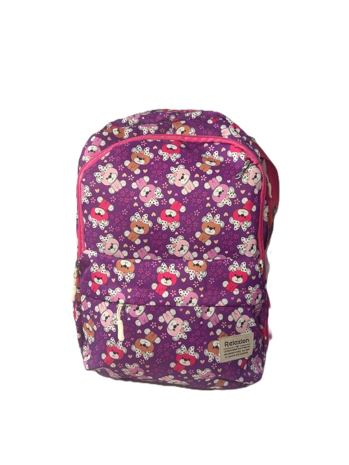 RELAXION Ayıcık Desenli İkili Çanta Seti