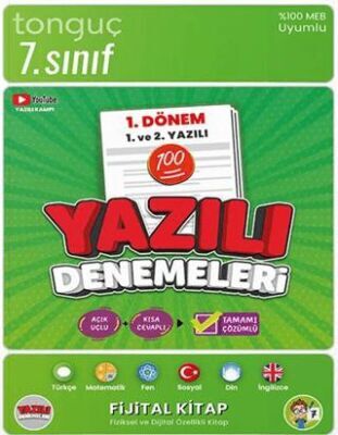 7. Sınıf Yazılı Denemeleri 1. Dönem 1 ve 2. Yazılı Tonguç Akademi