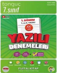 7. Sınıf Yazılı Denemeleri 1. Dönem 1 ve 2. Yazılı Tonguç Akademi