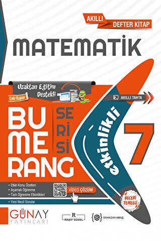 Günay Yayınları 7. Sınıf Matematik Etkinlikli Bumerang Serisi