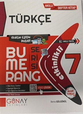 Günay Yayınları Bumerang 7. Sınıf Etkinlikli Defter Kitap