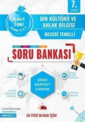 Nartest Yayınevi 7. Sınıf Mavi Din Kültürü Soru Bankası