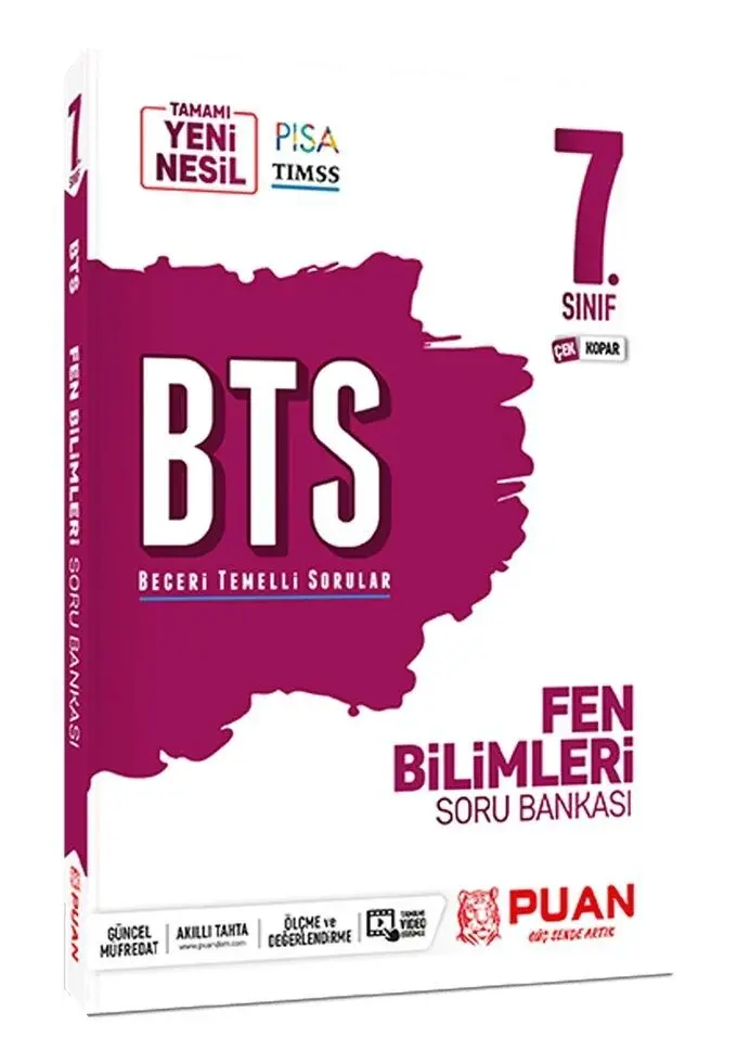7. Sınıf Fen Bilimleri BTS Beceri Temelli Soru Bankası Puan Yayınları