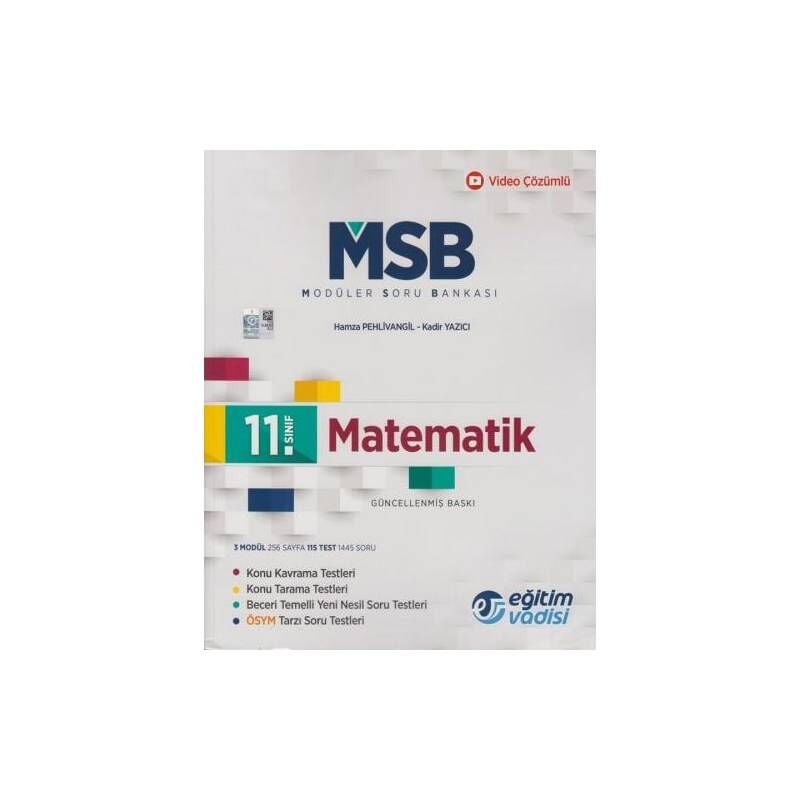 11. Sınıf Matematik Güncel MSB Modüler Soru Bankası Eğitim Vadisi
