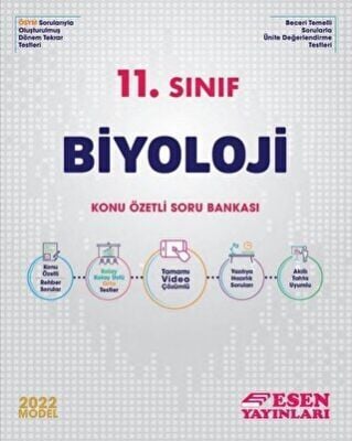 11. Sınıf Biyoloji Konu Özetli Soru Bankası Esen Yayınları