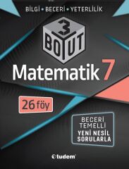 7. Sınıf Matematik 3 Boyut Soru Bankası Tudem Yayınları