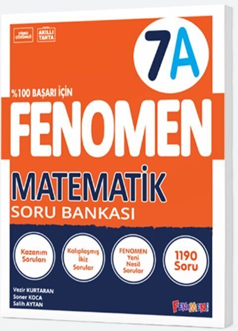 7. Sınıf Fenomen Matematik A Soru Bankası Fenomen Okul Yayınları