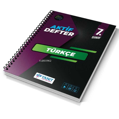 7. Sınıf Türkçe Aktif Defter Yanıt Yayınları